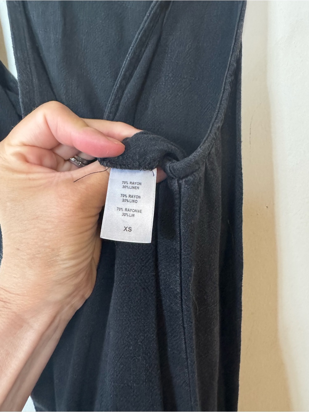 Rachel Pally Remy Black Linen Sleeveless Wide Leg Jumpsuit XS - Picture 12 of 12